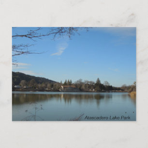 Atascadero Lake Park Pavilion Postcard