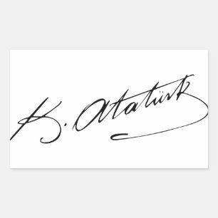 Ataturk Rectangular Sticker