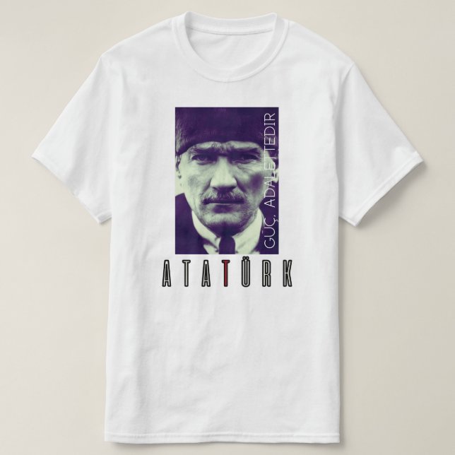 Atatürk Zitat T-Shirt (Design Front)