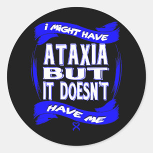 Ataxia Awareness 4 Classic Round Sticker