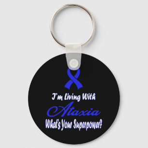 Ataxia Awareness 5  Key Ring