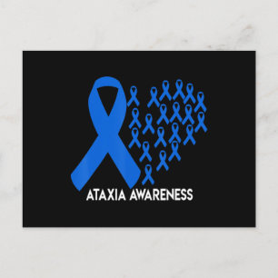 Ataxia Awareness blue ribbon Gift T-Shirt31 Postcard