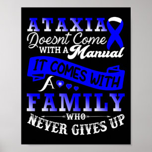 Ataxia Awareness Family Warrior Support Poster