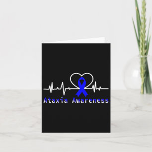 Ataxia Awareness Heartbeat Warrior Support  Card