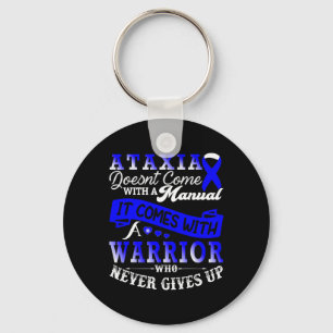 Ataxia Awareness Warrior Family Support Key Ring