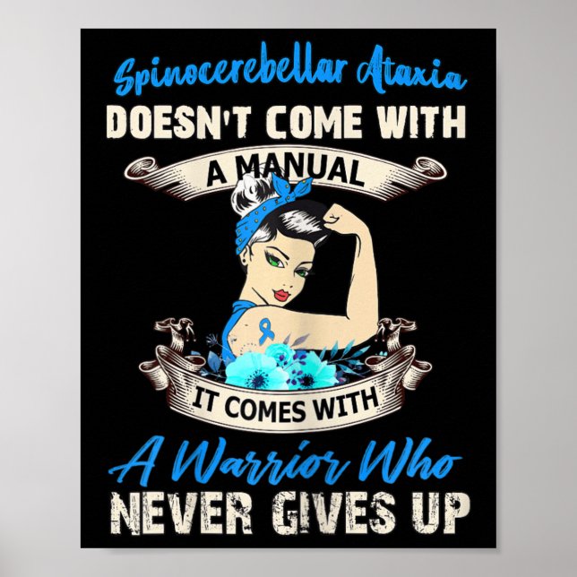 Ataxia Doesn’t Come With A Manual  Poster (Front)