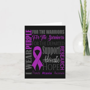 Ataxia Neurological Sickness Awareness For Warrior Card
