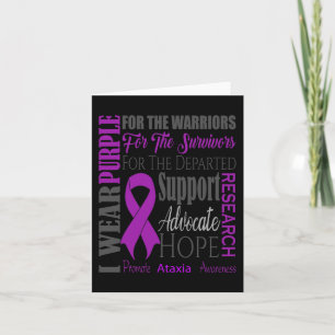 Ataxia Neurological Sickness Awareness for Warrior Card