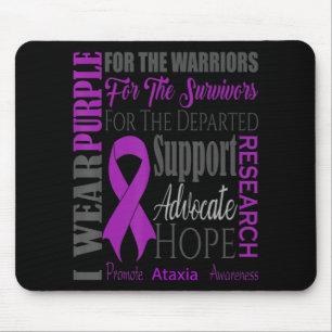 Ataxia Neurological Sickness Awareness for Warrior Mouse Pad
