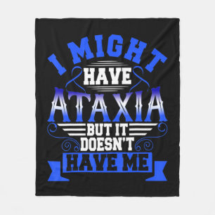 Ataxia Neurological Sign Hemiataxia Blue Ribbon Ne Fleece Blanket