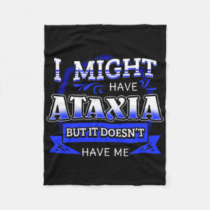 Ataxia Neurological Sign Hemiataxia Blue Ribbon Ne Fleece Blanket