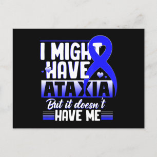 Ataxia Neurological Sign Hemiataxia Blue Ribbon Ne Postcard