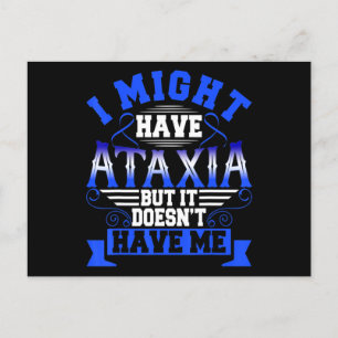 Ataxia Neurological Sign Hemiataxia Blue Ribbon Ne Postcard