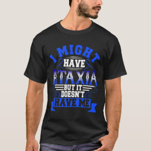 Ataxia Neurological Sign Hemiataxia Blue Ribbon Ne T-Shirt