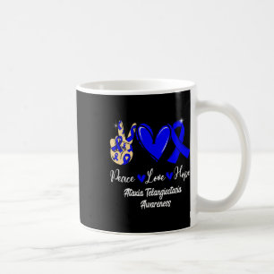 Ataxia Telangiectasia Awareness Peace Love Hope Bl Coffee Mug