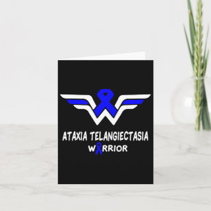 Ataxia Telangiectasia Awareness Warrior Support Bl Card