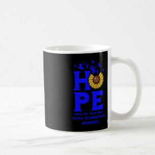 Ataxia Telangiectasia Blue Hope Vintage Sunflower  Coffee Mug