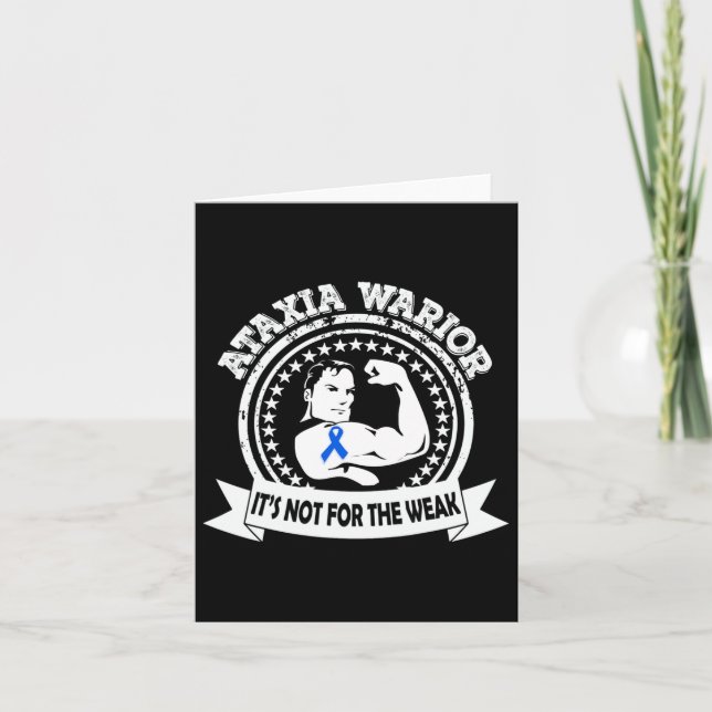 Ataxia Warrior Awareness Gift  Card (Front)