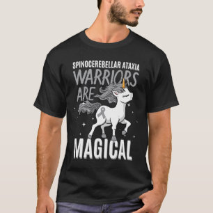 Ataxia Warrior Awareness Ribbon Sca Unicorn T-Shirt