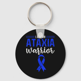 Ataxia Warrior Blue Ribbon Impaired Coordination A Key Ring