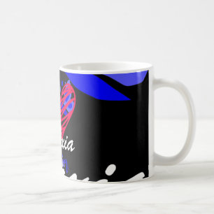 Ataxia Warrior Butterfly Awareness Support  Coffee Mug