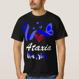 Ataxia Warrior Butterfly Awareness Support T-Shirt