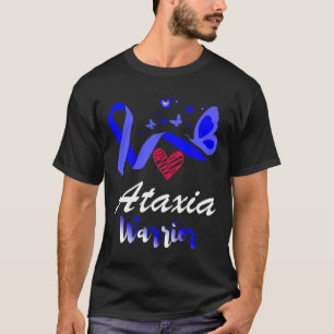 Ataxia Warrior Butterfly Awareness Support T-Shirt