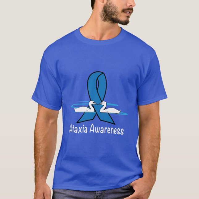 Ataxia with Swans of Hope T-Shirt (Front)