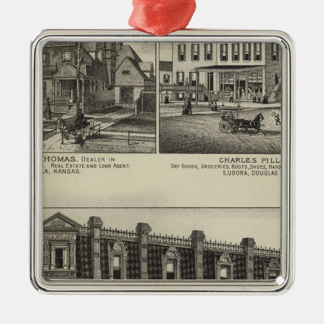 Atchison, Kansas Metal Tree Decoration (Front)