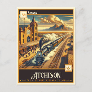 Atchison, Kansas Vintage Postcard