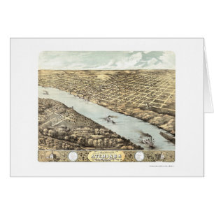 Atchison, KS Panoramic Map - 1869