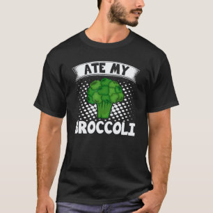 Ate My Broccoli Broccoli Vegan Vegetarian T-Shirt