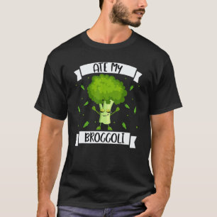 Ate My Broccoli Vegetarian Broccoli Vegan T-Shirt