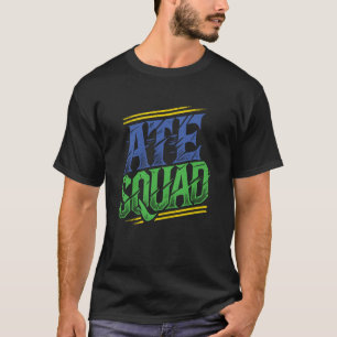 ATE Squad Retro Graffiti Style Trendy Streetwear T-Shirt