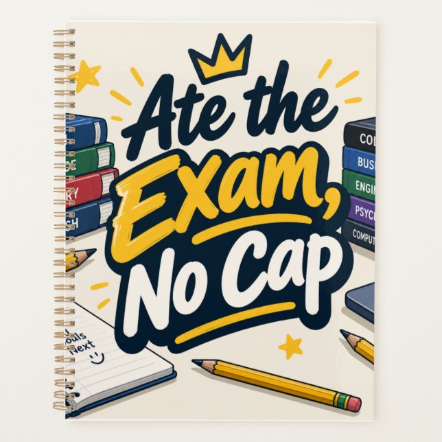Ate the Exam, no cap planner (Front)