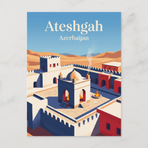 Ateshgah Fire Temple Azerbaijan Postcard