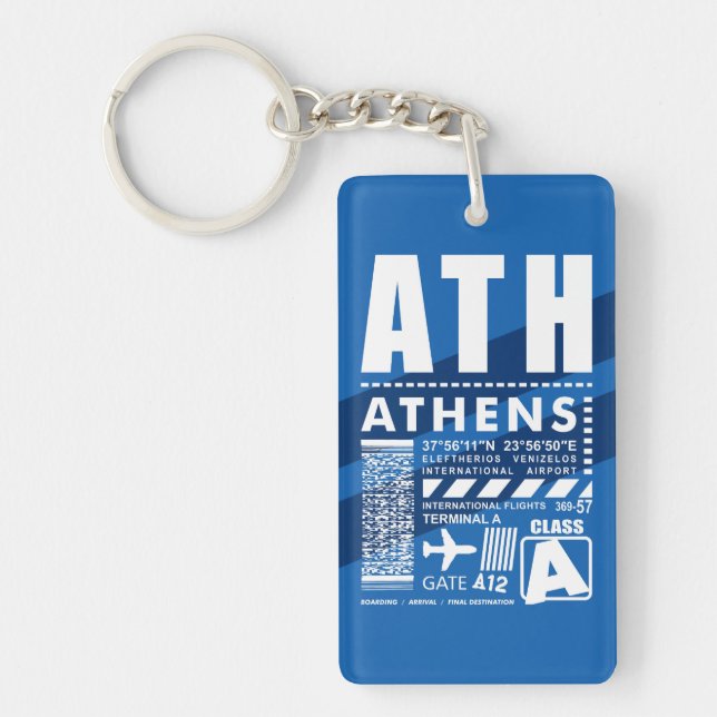 ATH Athens Airport Key Ring (Front)