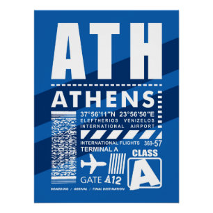 ATH Athens Airport Poster