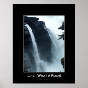 Athabasca Falls Jasper Nat. Park Motivational Poster
