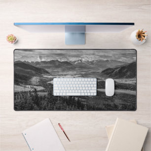 Athabasca Panorama: Immersive Landscape Photograph Desk Mat