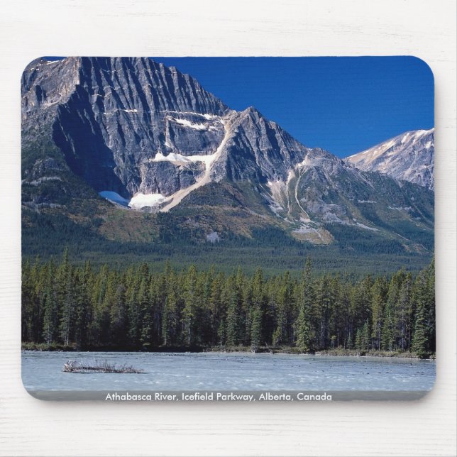 Athabasca River, Icefield Parkway, Alberta, Canada Mouse Pad (Front)