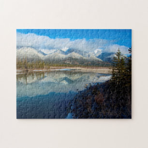 Athabasca River, Jasper National Park, Alberta Jigsaw Puzzle