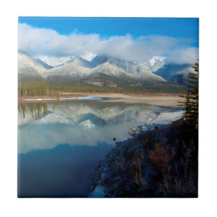 Athabasca River, Jasper National Park, Alberta Tile