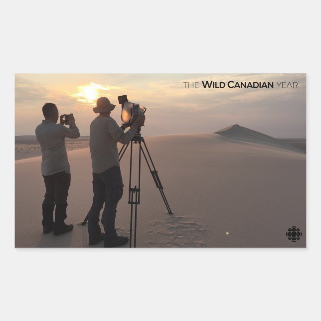 Athabasca Sand Dunes Rectangular Sticker (Front)