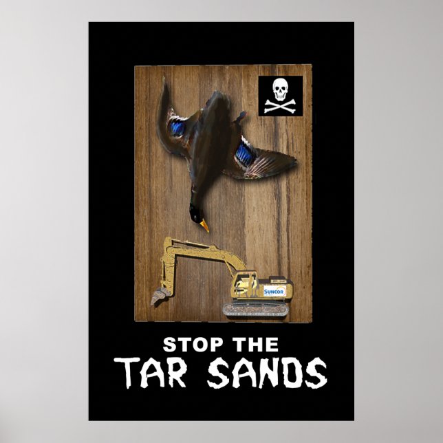 Athabasca Tar Sands Duck Mount Poster (Front)