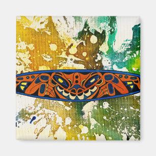 Athabascan Totem by Michael Moffa Magnet