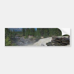 Athabaska Falls in The Rockies Bumper Sticker