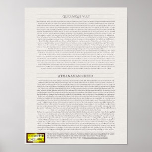 Athanasian Creed Poster