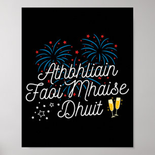 Athbhliain Faoi Mhaise Dhuit Irish New Years  Poster
