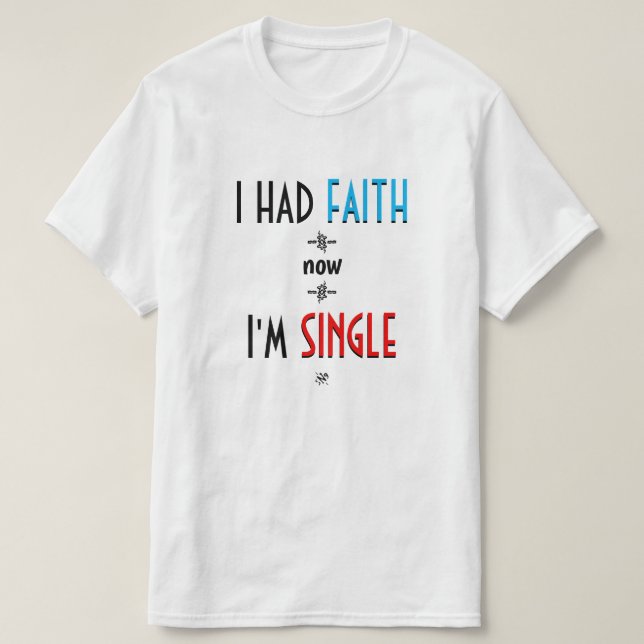 Atheism/agnosticism joke T-Shirt (Design Front)